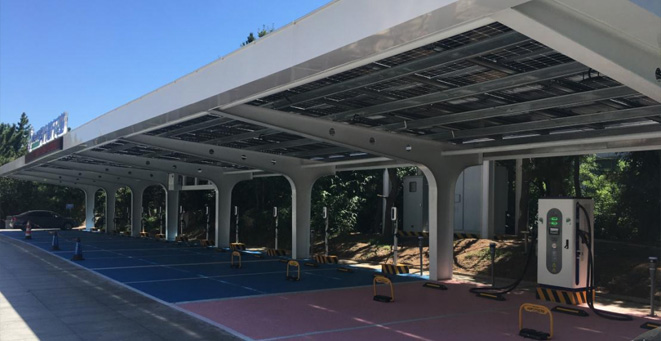 财金集团烟台东山宾馆风光储充电站